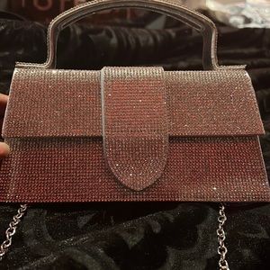 Silver Glitter Clutch/Crossbody